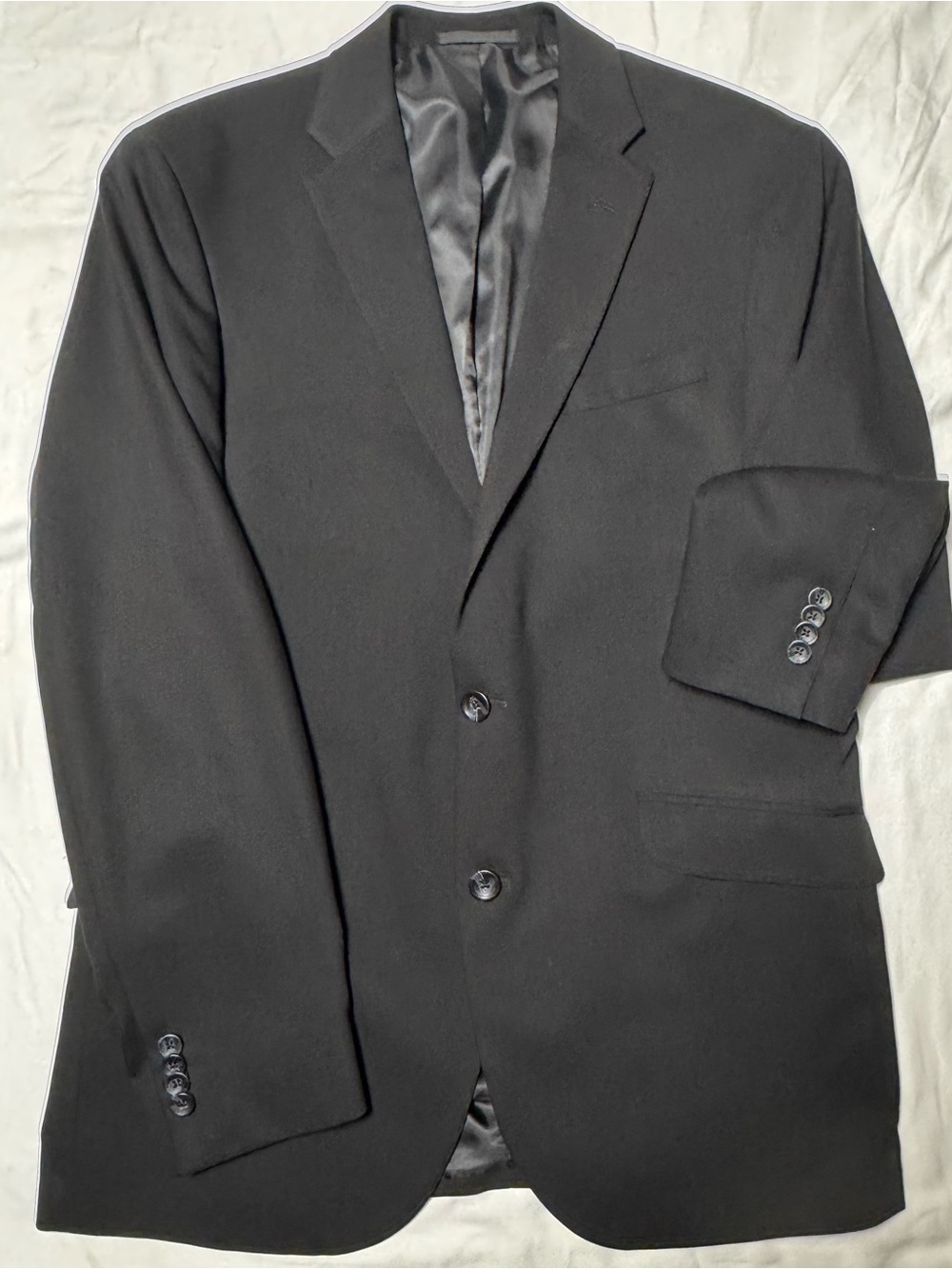 Kenneth Cole Men's Black Two Piece Suit